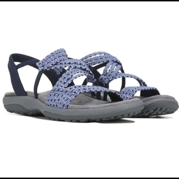 Skechers Raggae Slim Blue Stretch Appeal Sandals 11 - Picture 1 of 13